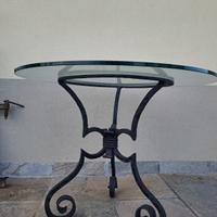 tavolino vetro tondo