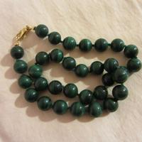 Collana girocollo in malachite
