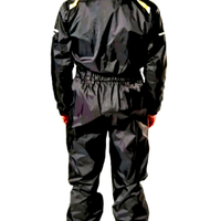 Tuta Antipioggia Moto Impermeabile Nera Triumph