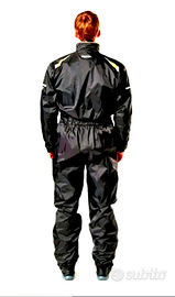 Tuta Antipioggia Moto Impermeabile Nera Triumph