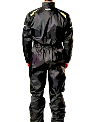 Tuta Antipioggia Moto Impermeabile Nera Triumph