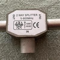 2 way Splitter 9,52 mm., 2F/1M