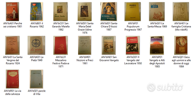 Libretti religiosi antichi e vecchi 1924 al 1987