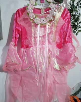 Carnevale "Fata Rosa" con le ali, TU