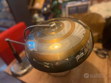 Lampada Space Age anni 70 cromata estensibile