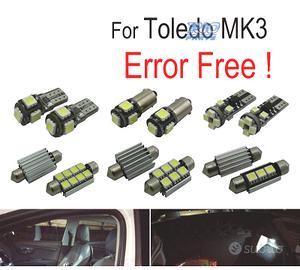 KIT 10 LAMPADE LED PER INTERNI ACCESSORI PER SEDIL