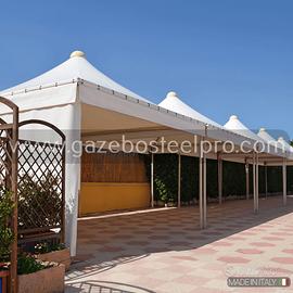 Gazebo Pagoda 3x3 professionale - Acciaio e Pvc