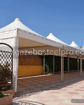Gazebo Pagoda 3x3 professionale - Acciaio e Pvc