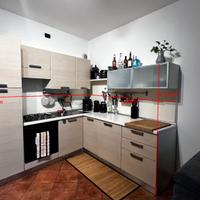 Cucina ad angolo in buono stato