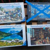 Puzzle 2000 pezzi Ravensburger e Clementoni
