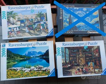 Puzzle 2000 pezzi Ravensburger e Clementoni