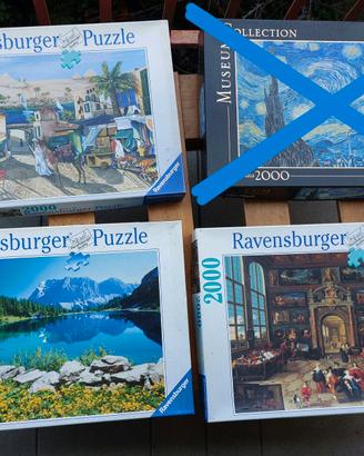 Puzzle 2000 pezzi Ravensburger e Clementoni