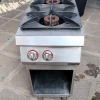 Cucina Professionale a Gas 2 Fuochi