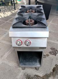 Cucina Professionale a Gas 2 Fuochi