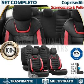 COPRISEDILI Ford Fiesta Pelle Scamosciato e Rossa