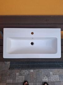 Lavabo IKEA in ceramica bianca 84×43 cm 