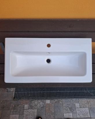 Lavabo IKEA in ceramica bianca 84×43 cm 