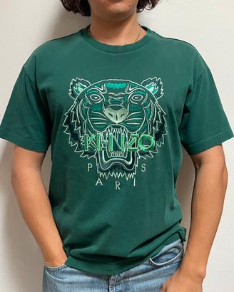 T-shirt Tonal Tiger Embroidered Kenzo taglia L