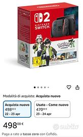 Nintendo Switch 2 + gioco pokemon| NUOVA IMBALLATA