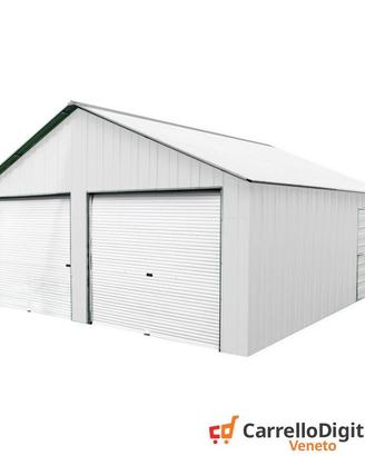 Box cantiere 666x724 due saracinesche bianco