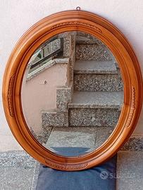 Specchio ovale vintage del 65