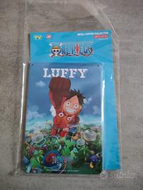 Targa Metallica Luffy