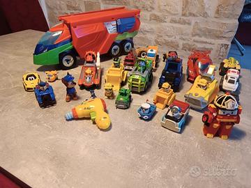Lotto giocatoli Paw Patrol, PJ Mask, Robocar Poli