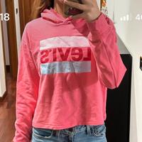 Felpa donna xs levi’s fucsia