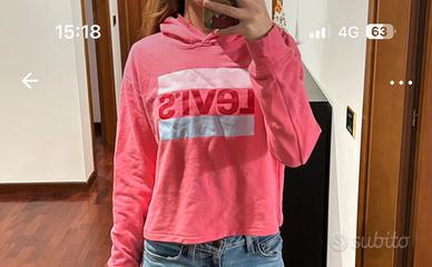 Felpa donna xs levi’s fucsia