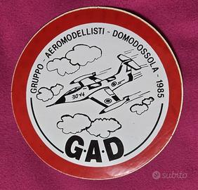 adesivo gruppo aeromodellisti domodossola 1985