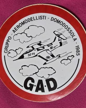 adesivo gruppo aeromodellisti domodossola 1985