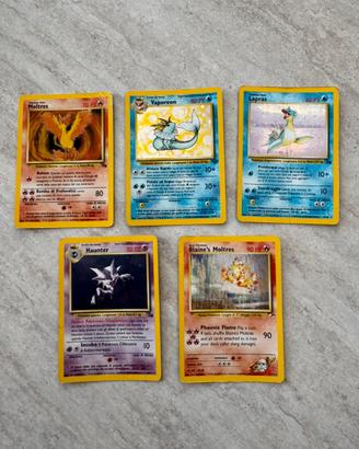 Pokemon set 5 carte brillanti