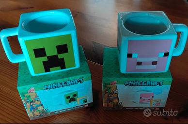 Tazze Minecraft originali Creeper + Pig NUOVE