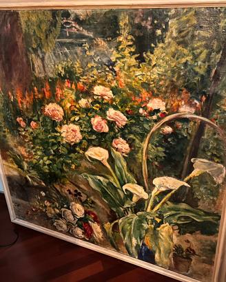 Quadro olio antico E. Pozzi 1932 100cmx100cm
