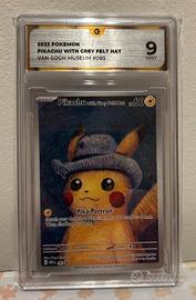Pokémon di Van Gogh Pikachu con cappello grigio