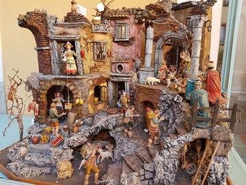 Presepe interamente fatto a mano