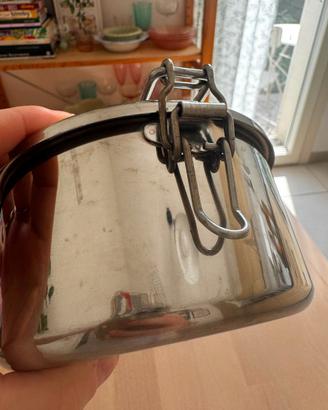 CAO Gavetta Inox 1L Camping Coperchio Pieghevole