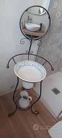 lavabo arredobagno in ferro battuto 
