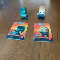 Lego brick heads jurassic world owen e blue