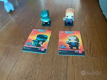 Lego brick heads jurassic world owen e blue