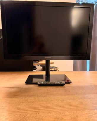 Tv panasonic + supporto tv da tavolo girevole