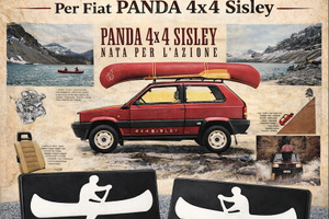 Coppia Targhette canoa Panda 4x4 Sisley dx+sx