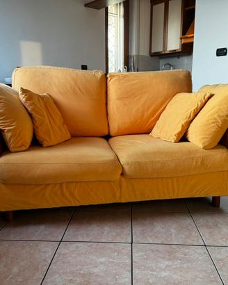 Divano letto 2 posti - giallo