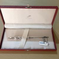 Cannuccia con pennino vintage argento