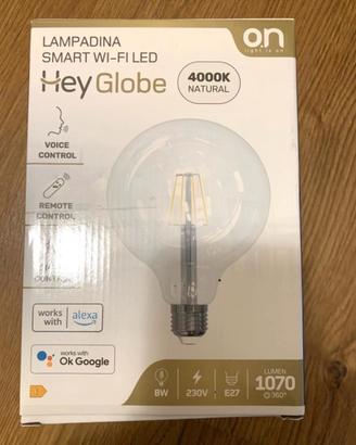Lampadina LED Smart Wi-Fi Hey Globe 4000K