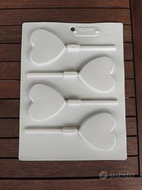 stampo per lollipop lecca lecca forma cuore