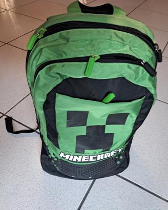 ZAINO  SCUOLA  MINECRAFT