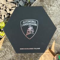 Trittico lamborghini e moneta campari