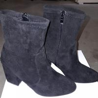 stivaletti da donna neri in scamosciato n° 38