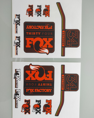 Adesivi per forcella ed ammortizzatore Fox